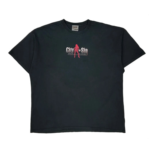 Las Vegas Odm City Of Sin T-Shirt - XL Black Cotton