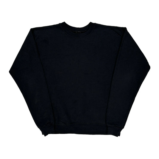 Blank Unbranded Sweatshirt - Medium Black Cotton