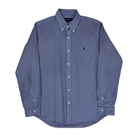 Ralph Lauren Checked Shirt - Large Blue Cotton