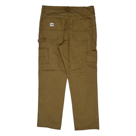 Vintage Lee Carpenter Trousers - 34W 31L Brown Cotton