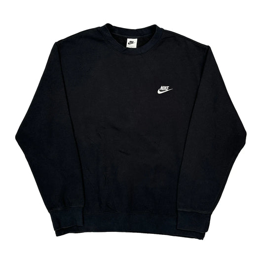 Nike Sweatshirt - Large Black Cotton
