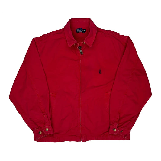 Vintage Nautica Harrington Jacket - Small Red Cotton