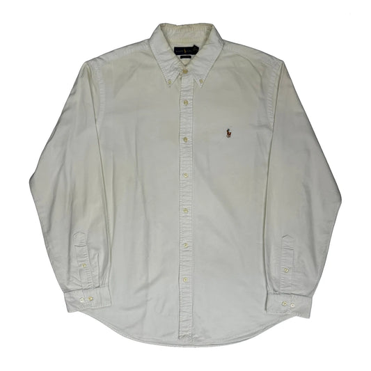 Classic Fit Ralph Lauren Shirt - XL Cream Cotton