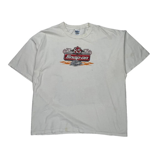 Snap-On 85Th Anniversary Gildan Graphic T-Shirt - 2XL White Cotton