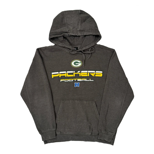 Packers Nfl Hoodie - Large Grey Cotton Blend
