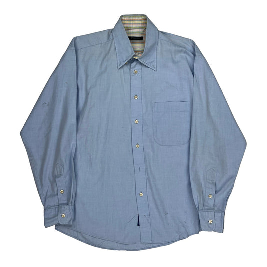 Burberry London Checked Shirt - 2XL Blue Cotton