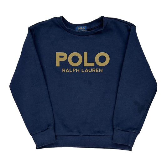 Age 5 Polo By Ralph Lauren Sweatshirt - Small Navy Cotton