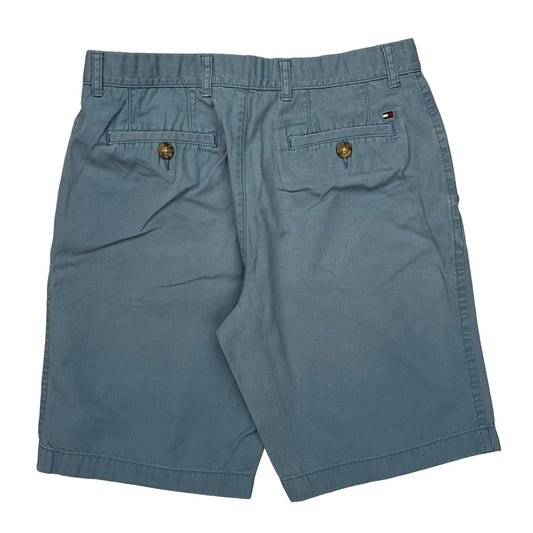 Tommy Hilfiger Chino Shorts - 31W 9L Blue Cotton