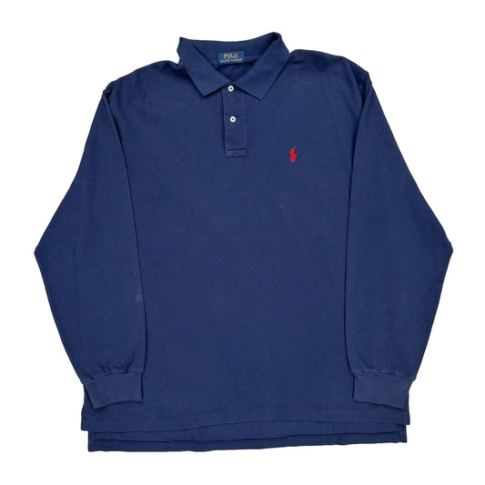 Polo By Ralph Lauren Polo Shirt - XL Blue Cotton