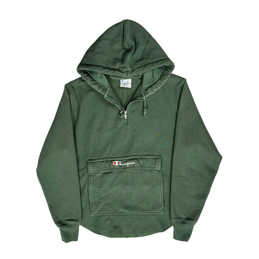 Reverse Weave Champion Hoodie - Medium Green Cotton