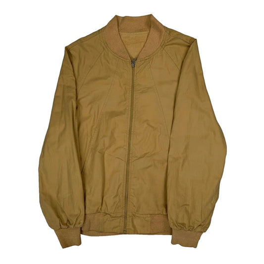 Unbranded Bomber Jacket - Small Beige Polyester