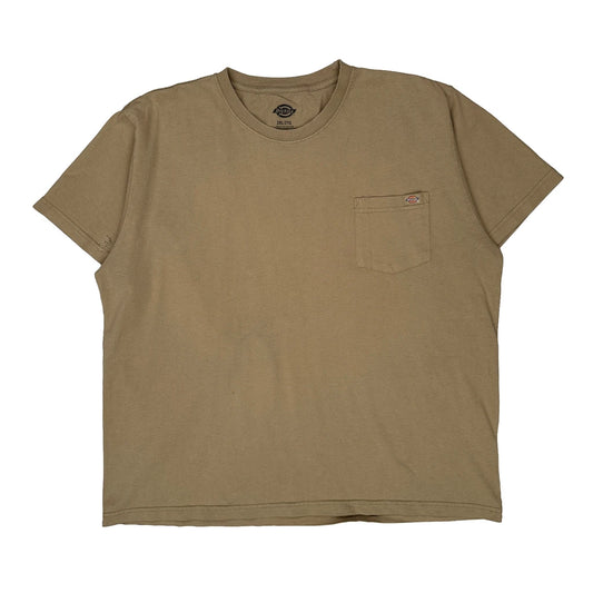Dickies T-Shirt - 2XL Beige Cotton