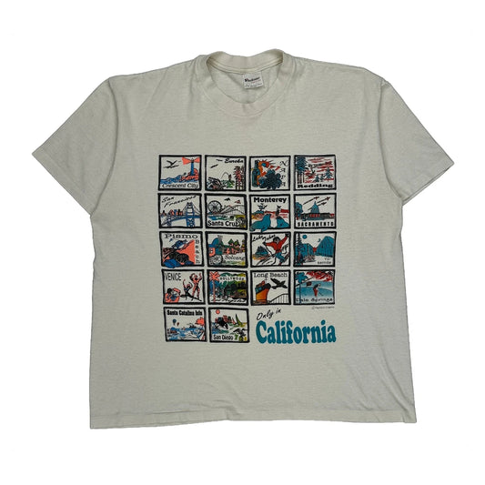 California Cities Stedman Graphic T-Shirt - XL White Cotton Blend
