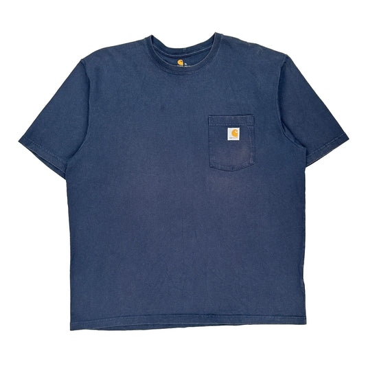 Carhartt T-Shirt - XL Blue Cotton