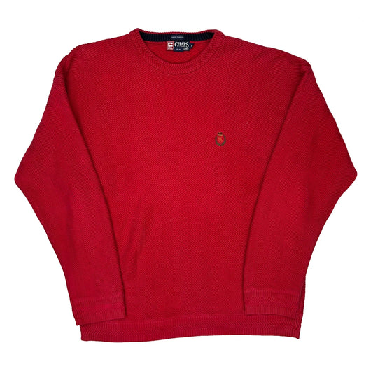 Chaps Ralph Lauren Jumper - XS Red Cotton