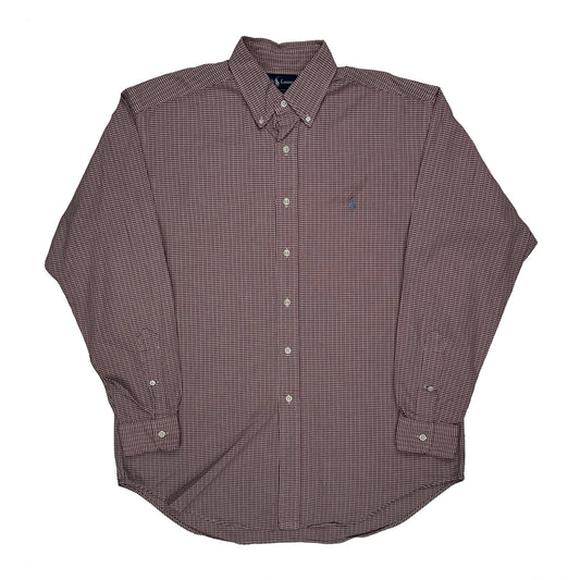 Blake Ralph Lauren Checked Shirt - Medium Red Cotton