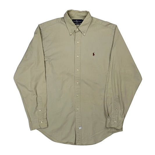 Ralph Lauren Shirt - Large Beige Cotton
