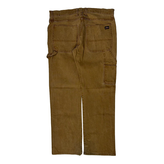 Vintage Dickies Carpenter Trousers - 34W 30L Brown Cotton