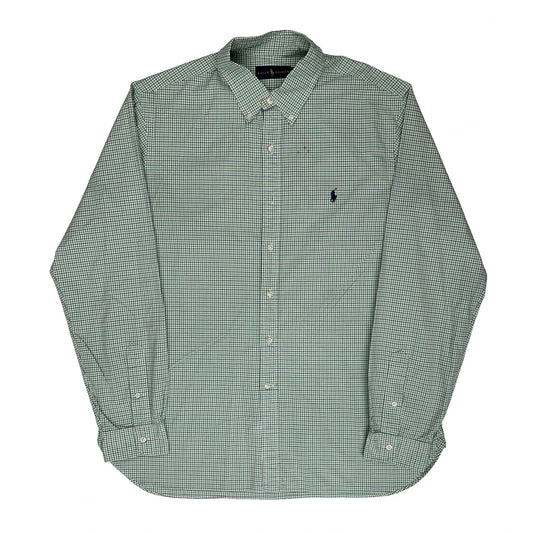 Ralph Lauren Checked Shirt - XL White Cotton