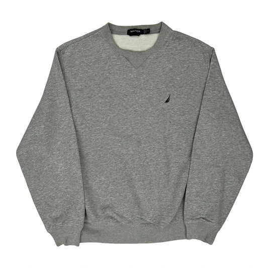 Nautica Sweatshirt - Medium Grey Cotton Blend