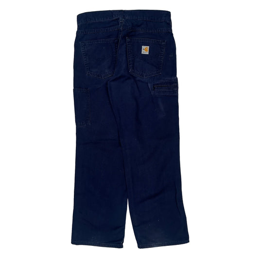 Carhartt Carpenter Trousers - 30W 30L Navy Cotton
