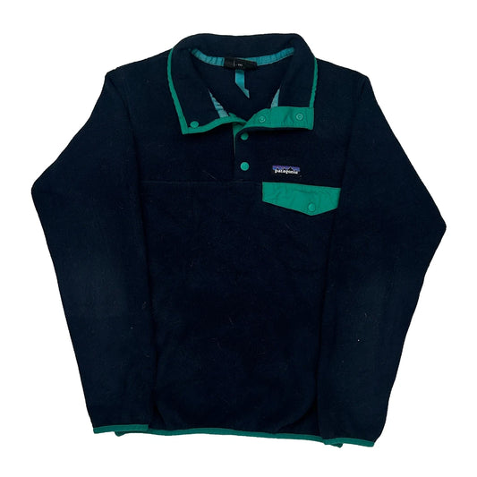 Vintage Synchilla Patagonia T Snap Fleece - 2XS Navy Polyester