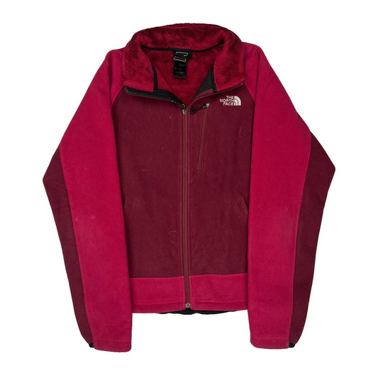 The North Face Fleece Jacket - Medium Burgundy Polyester