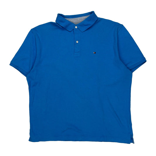 Tommy Hilfiger Polo Shirt - XL Blue Cotton