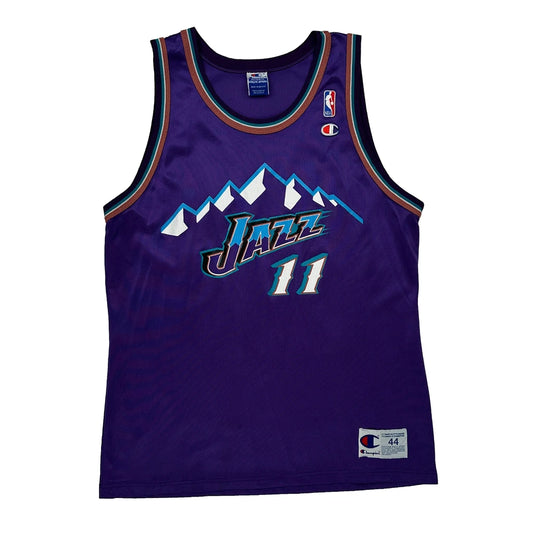 Utah Jazz Champion Vaughn Jersey - Large Purple Polyester