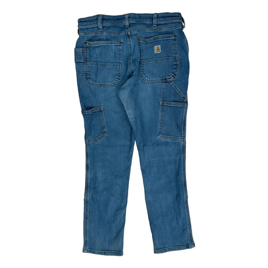 Vintage Carhartt Double Knee Carpenter Jeans - 30W 28L Light Wash Denim