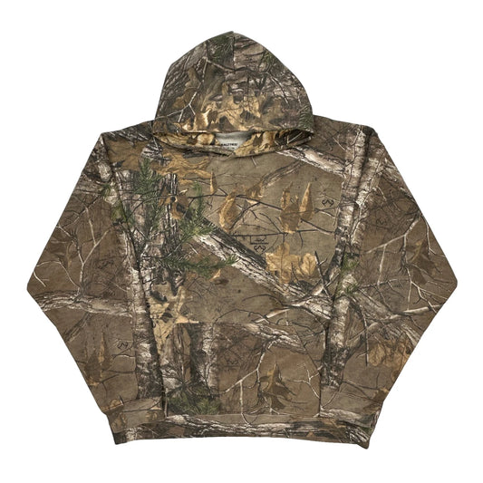 Realtree Camo Hoodie - XL Brown Cotton Blend