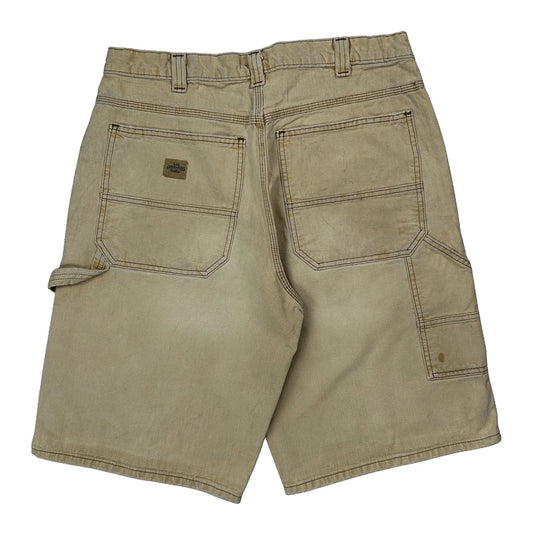 Lee Carpenter Shorts - 34W 10L Beige Cotton