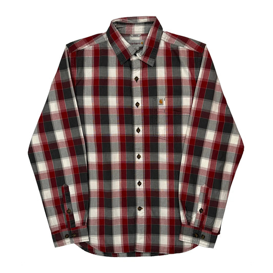 Carhartt Checked Shirt - Medium Red Cotton