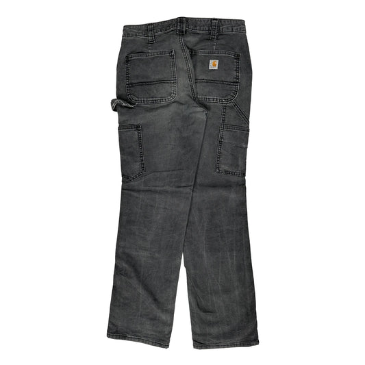 Carhartt Double Knee Carpenter Trousers - 34W UK 14 Grey Cotton