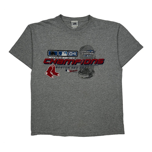 Boston Red Sox Lee Sport Graphic T-Shirt - Medium Grey Cotton