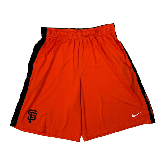 San Francisco Giants Nike Mlb Sport Shorts - Large Orange Polyester