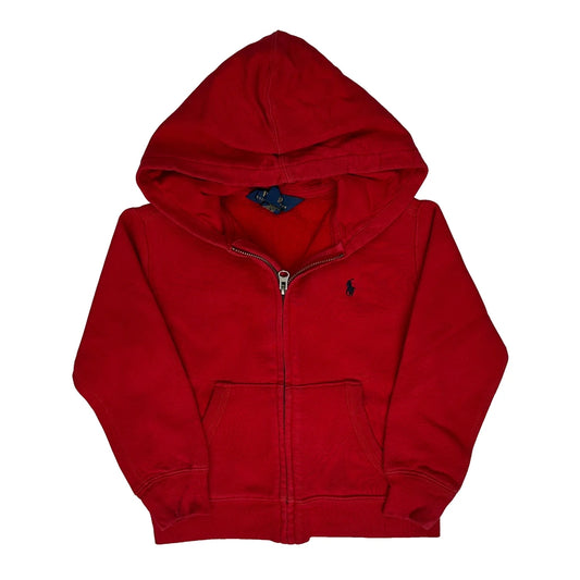 Vintage Age 3-4 Polo By Ralph Lauren Hoodie - XS Red Cotton