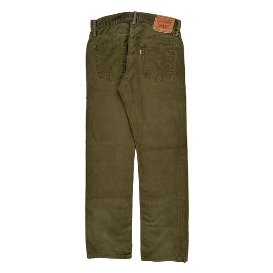 Levis Slim Jeans - 29W 31L Green Cotton