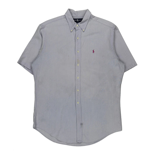 Ralph Lauren Short Sleeve Shirt - Large Purple Cotton