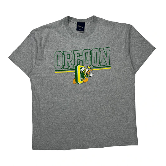 Oregon Disney College T-Shirt - XL Grey Cotton
