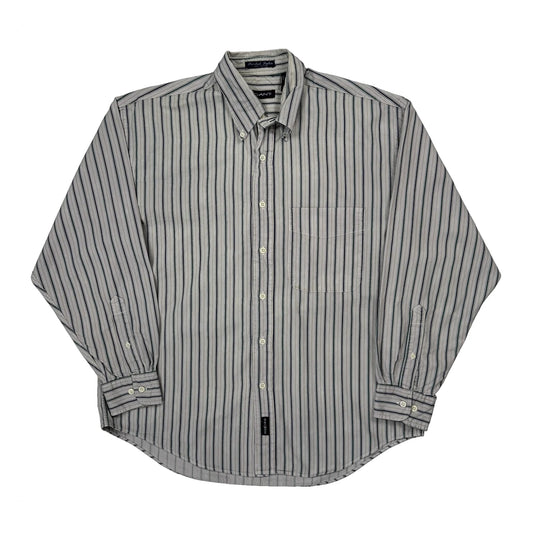 Gant Striped Shirt - Medium White Cotton