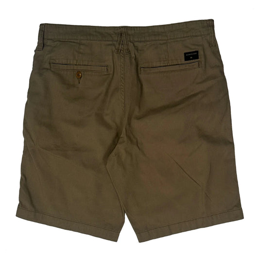 Quiksilver Chino Shorts - 34W 10L Khaki Cotton