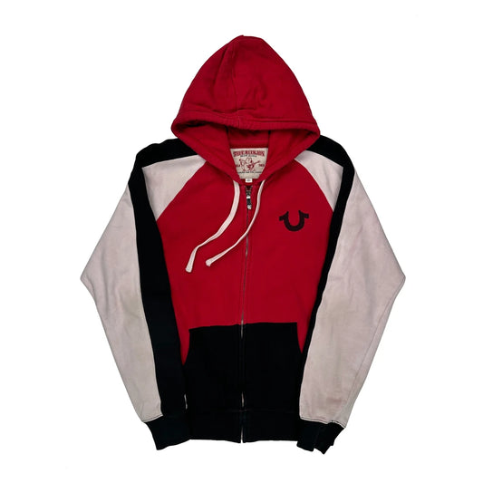 Buddha Playing Guitar True Religion Graphic Hoodie - Large Pink Cotton