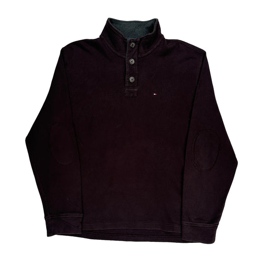 Vintage Tommy Hilfiger Jumper - XL Burgundy Cotton