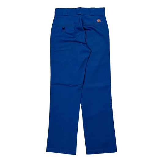 Dickies Trousers - 25W UK 6 Blue Polyester