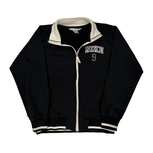 Nike Track Jacket - Medium Black Cotton
