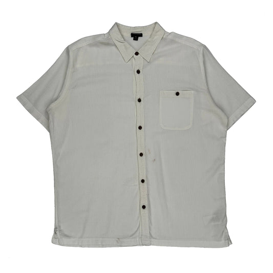 Patagonia Short Sleeve Shirt - 2XL White Cotton