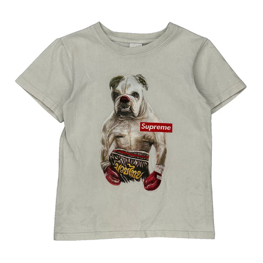 Supreme Graphic T-Shirt - Small White Cotton