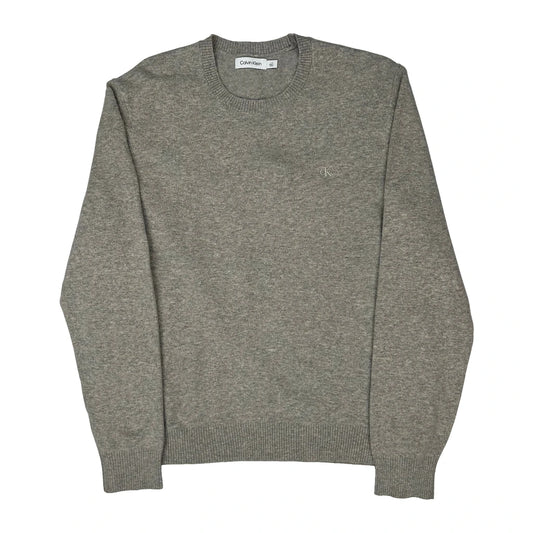 Calvin Klein Jumper - Large Grey Wool Blend