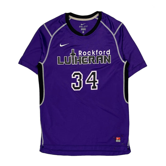 Vintage Rockford Lutheran Nike Jersey - Medium Purple Polyester